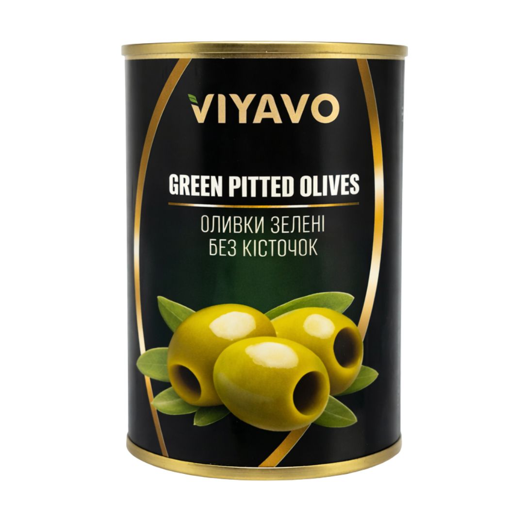 Оливки VIYAVO 280 г зелені без кісточки ж/б